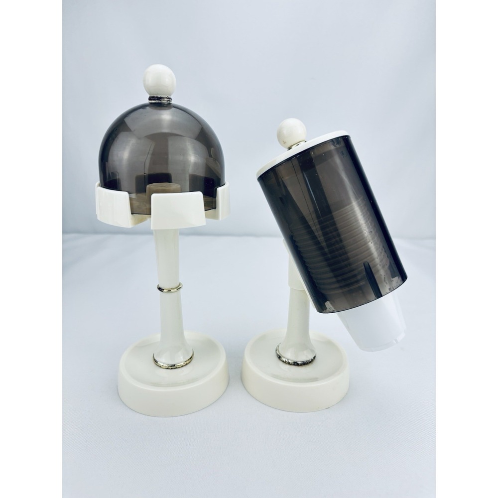 Vintage MCM Standing Domed Londonware Toothbrush Holder & Dixie Cup Holder